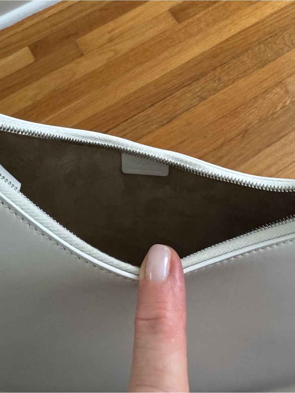 The Row Half Moon White Shoulder Bag - Picture 5 of 8